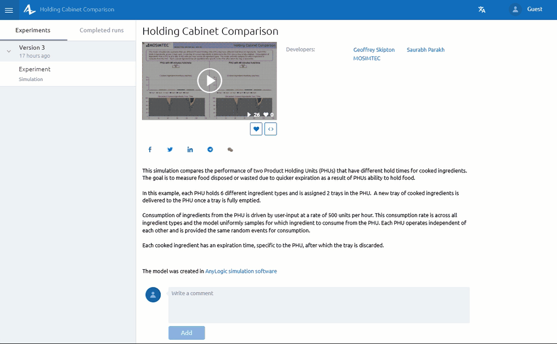 Experiment with changing product hold times